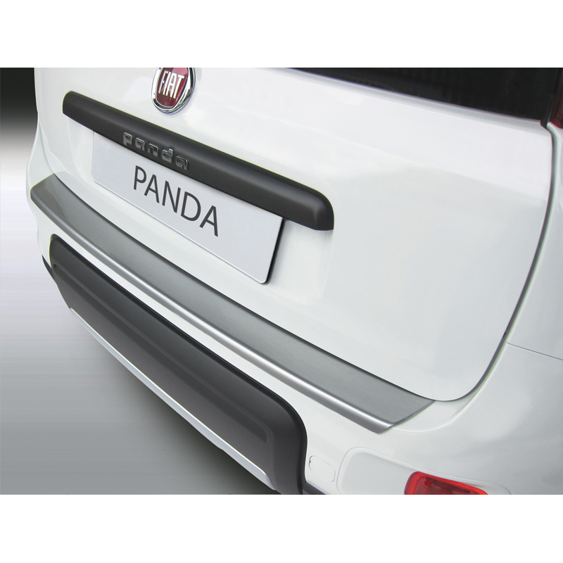 ABS Achterbumper beschermlijst  Fiat Panda 4x4/Trekking 3/2012- 'Brushed Alu' Look