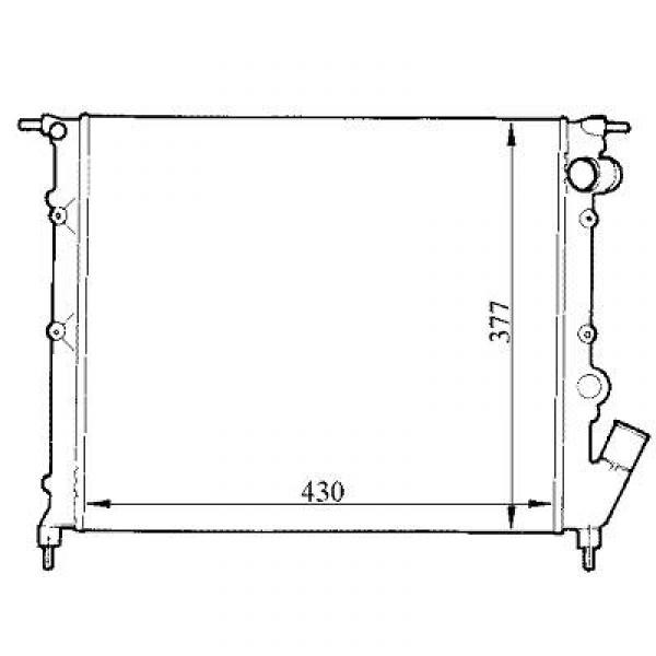 Radiator RAPID 91-97 430x377 1.2/1.4