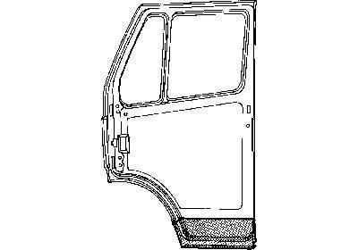deur, onderkant, links Mercedes W601/W602, 207D, 1977 -