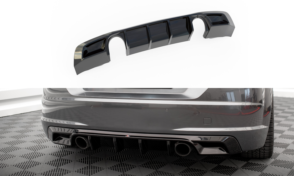 Diffuser Audi TT S-Line 8S Maxton Glans Zwart
