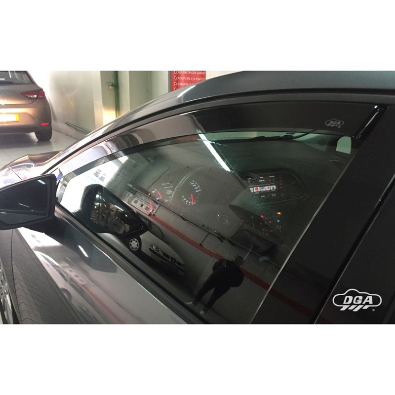 DGA Zijwindschermen  Seat Leon (5F) HB 5-deurs/ST 2012-2020 (2-delig)