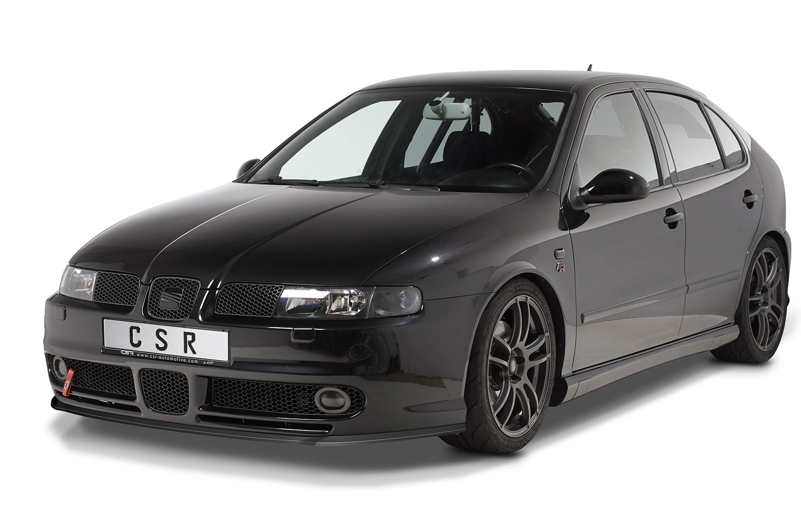Voorspoiler Seat Leon 1 (1M) Cupra/Sport/FR Glans Zwart van CSR Automotive (1999-2006)
