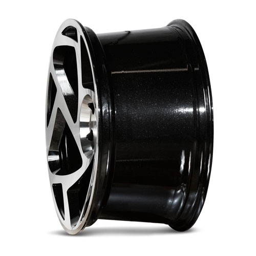 RADI8 S5 8.5/9.5x18 5x100 35 Gloss black machine face 66,6 Velge