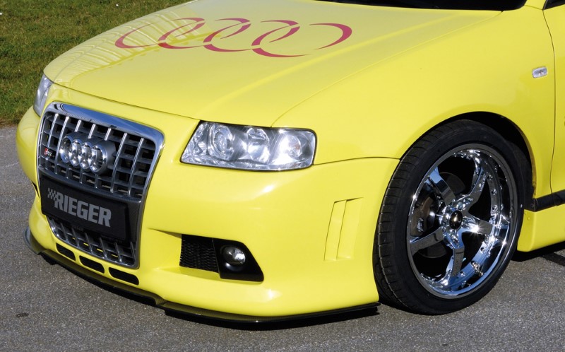 Spoilerzwaard voor Voorbumper Audi S3 ABS Rieger