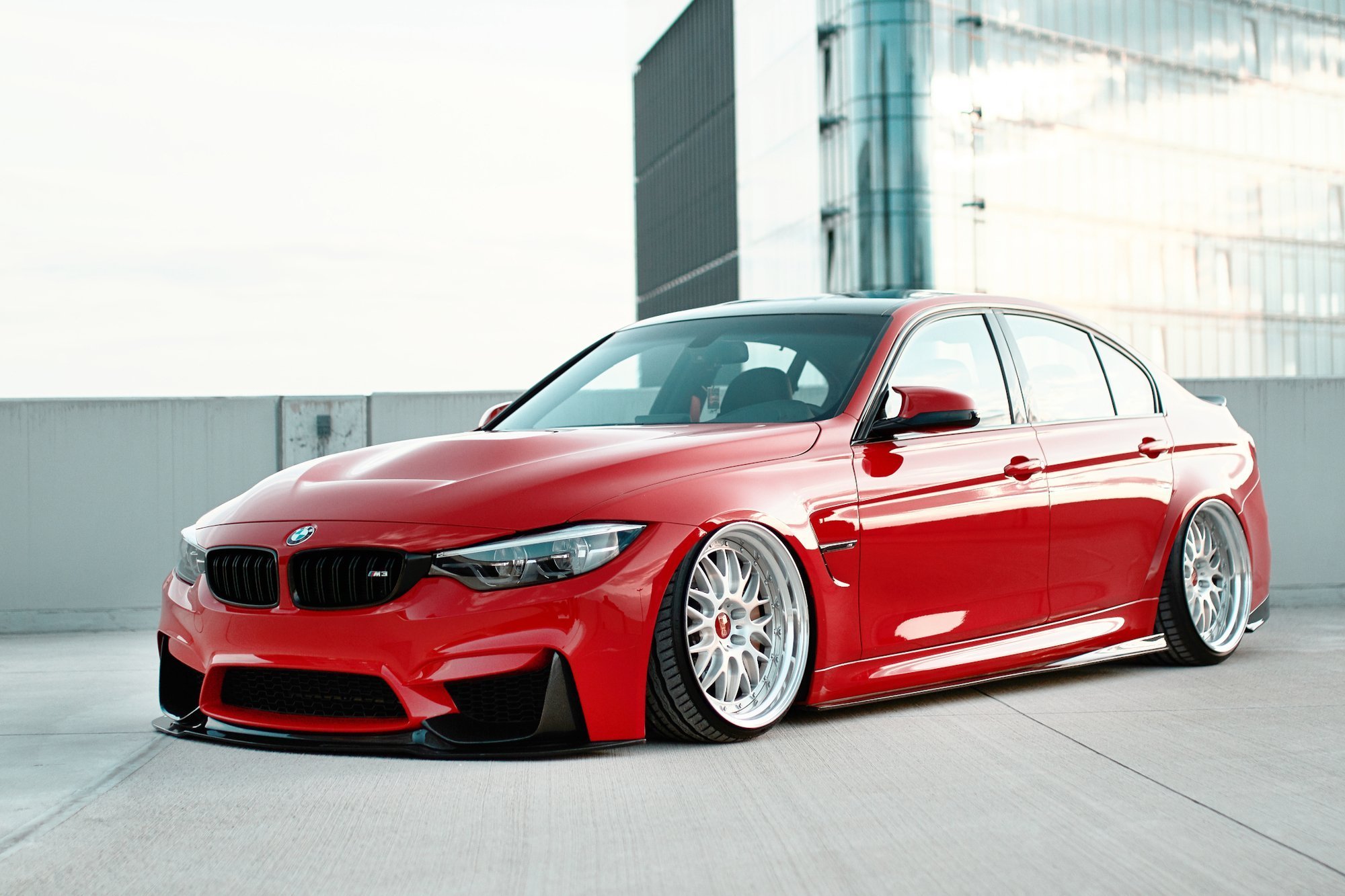 Voorspoiler BMW M3 F80 Maxton Glanzend zwart