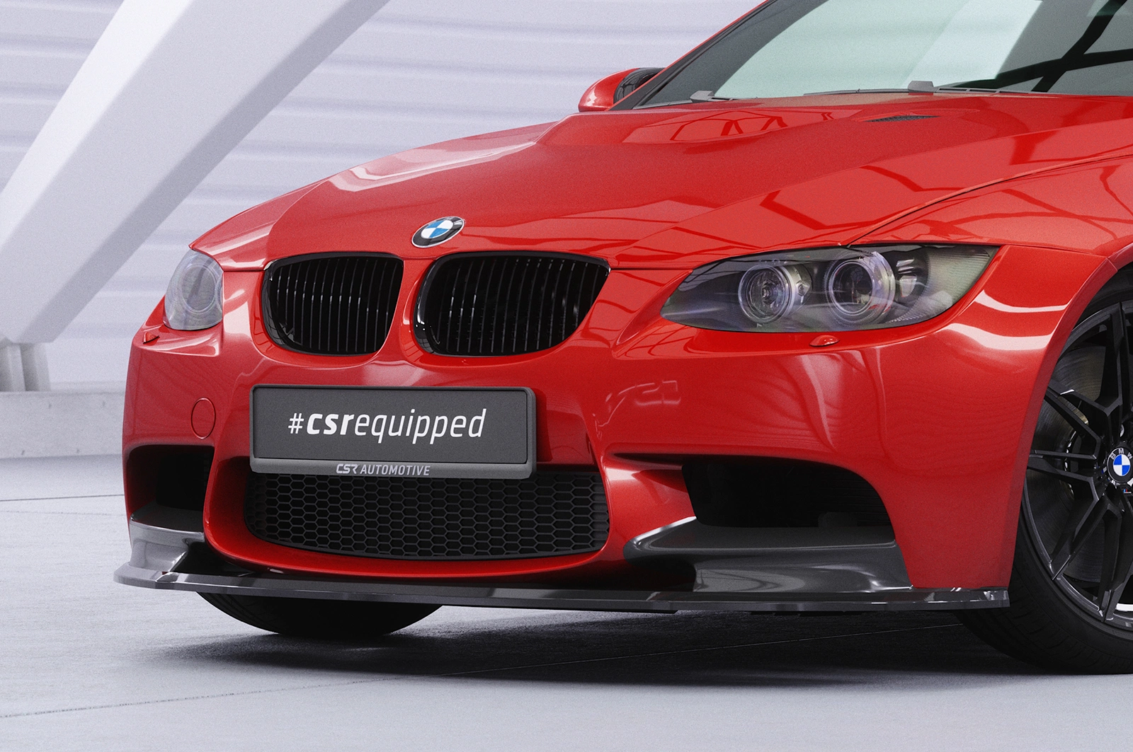 Voorspoiler BMW M3 E90/E92/E93 glans zwart