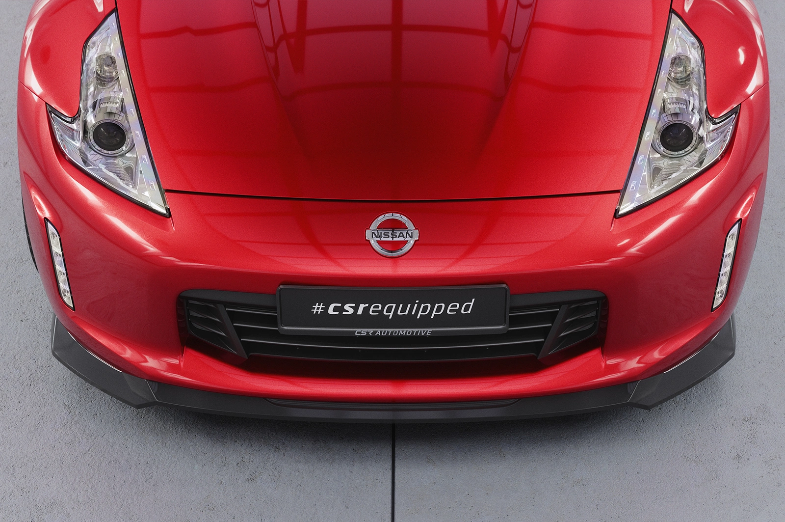 Voorspoiler Nissan 370Z (Z34) Glans Zwart – CSR Design