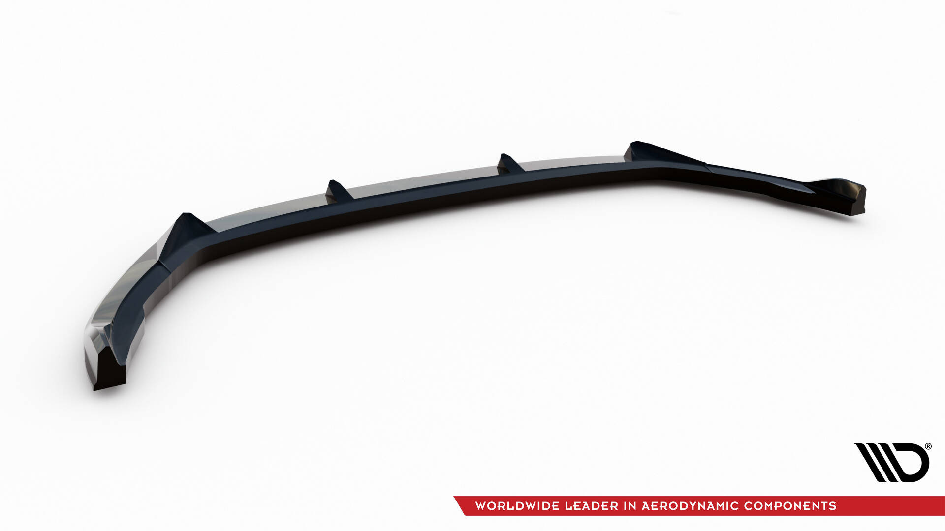 Voorspoiler V.2 Skoda Kamiq Monte Carlo MK1 Facelift Maxton Glanzend zwart
