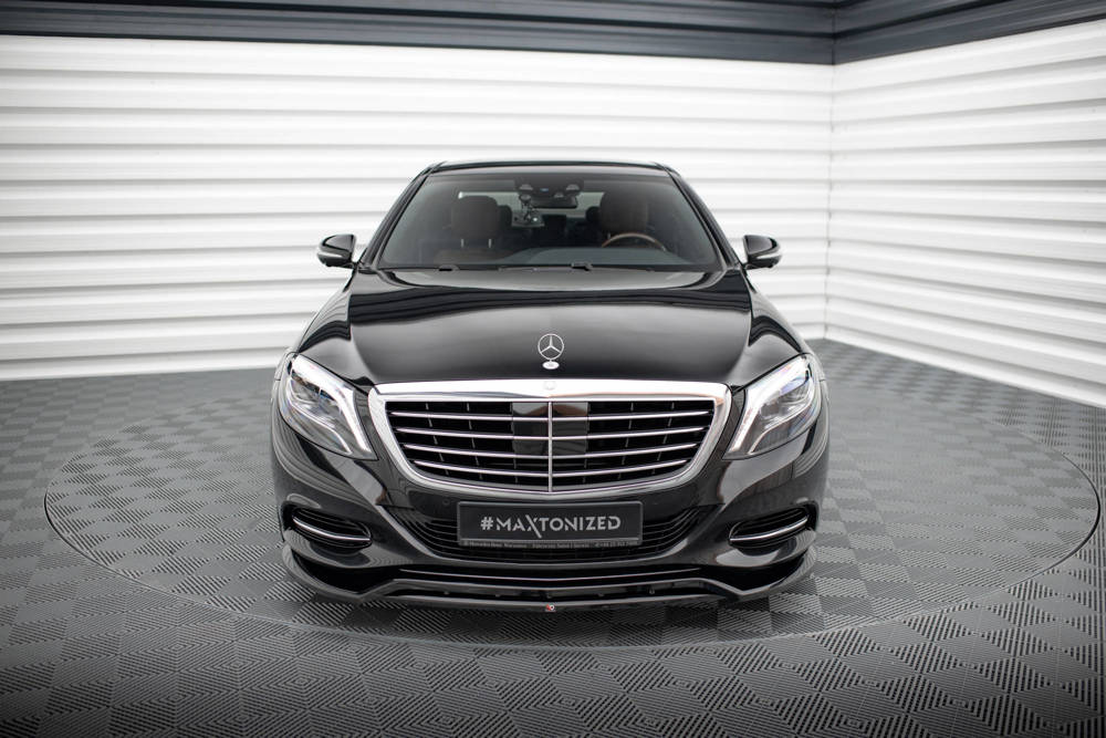 Voorspoiler Mercedes S klasse W222 Maxton Glans Zwart