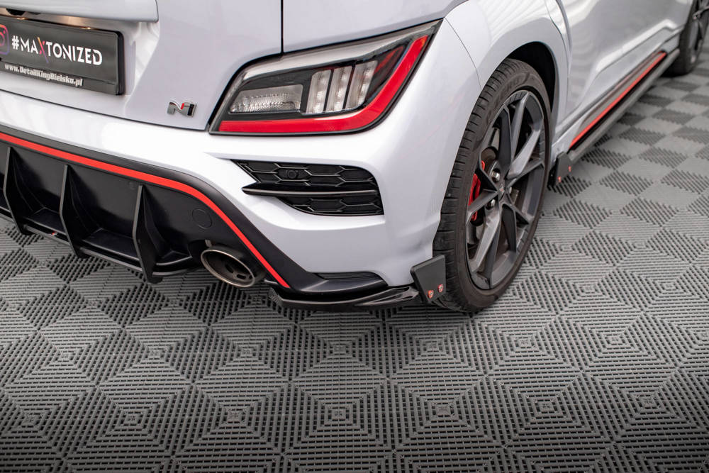 Zijdiffuser V.1 met Canards Hyundai Kona N Maxton Glans Zwart