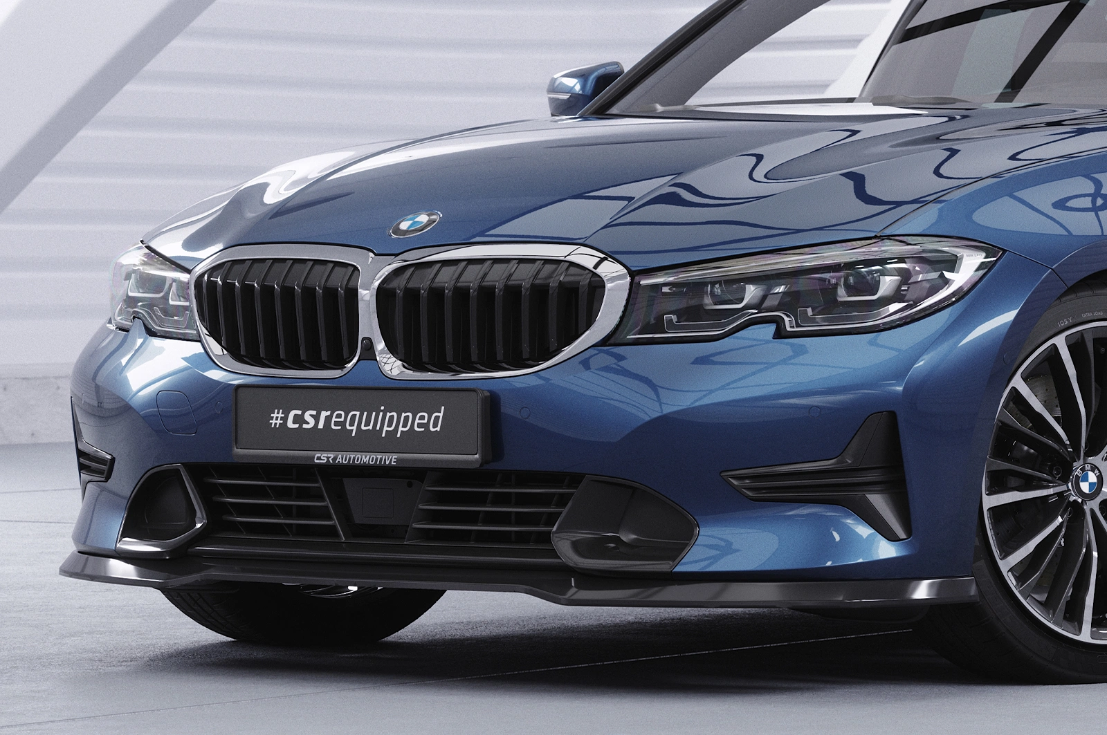 Voorspoiler BMW 3er (G20/G21) Limousine en Touring Glans Zwart – CSR Automotive