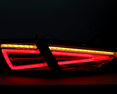 Taillights Seat Leon III 3 5F 12-20 black/smoke with dynamic indicator for original LED
