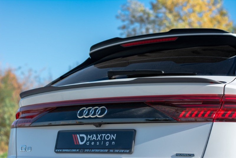 Spoiler Audi Q8 S-Line / SQ8 Maxton Glans Zwart