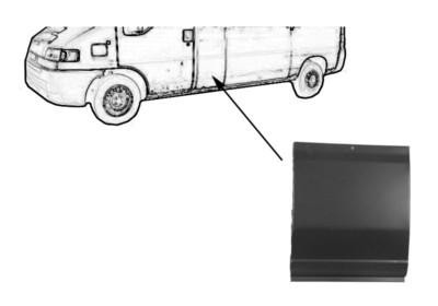 zijpaneel, lange wielbsis, links = rechts Citroen Jumper, 2002-2
