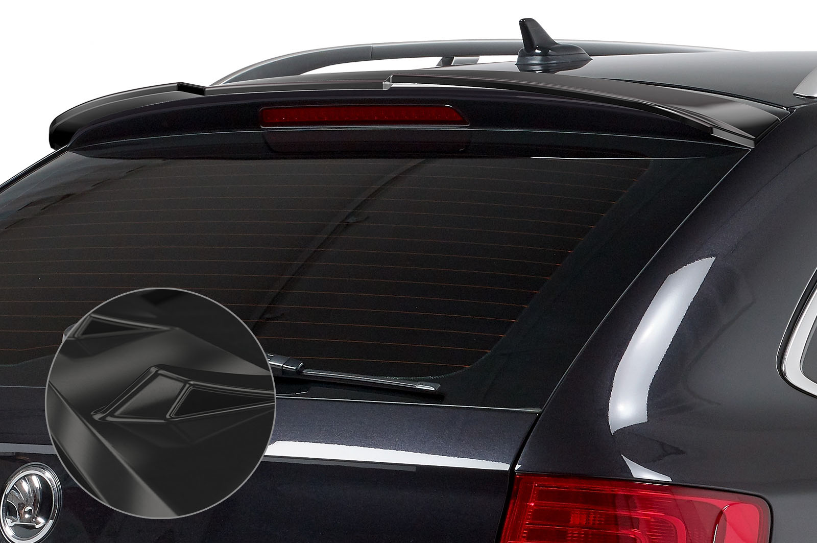Achterspoiler Skoda Superb II (Typ 3T) Kombi (2008–2015) Glans Zwart – CSR Automotive