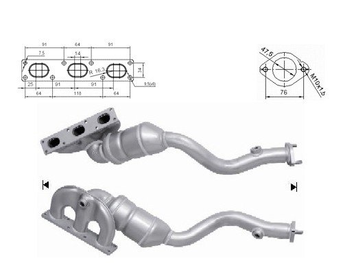 BMW Z4 2.2i 24V 2171 cc 125 Kw / 170 cv M54 E85 Magnaflow CAT Bo