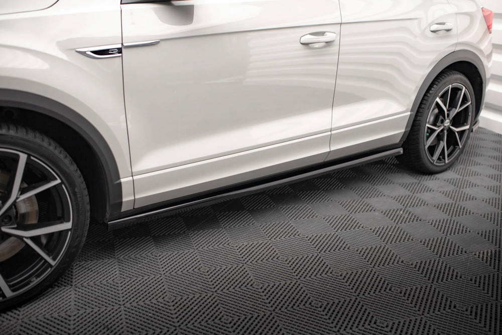 Zijskirts Volkswagen T-Roc R FL Maxton Glans Zwart