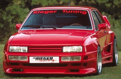 Spoilerzwaard voor Voorbumper Breedversie l VW Golf II Polyester