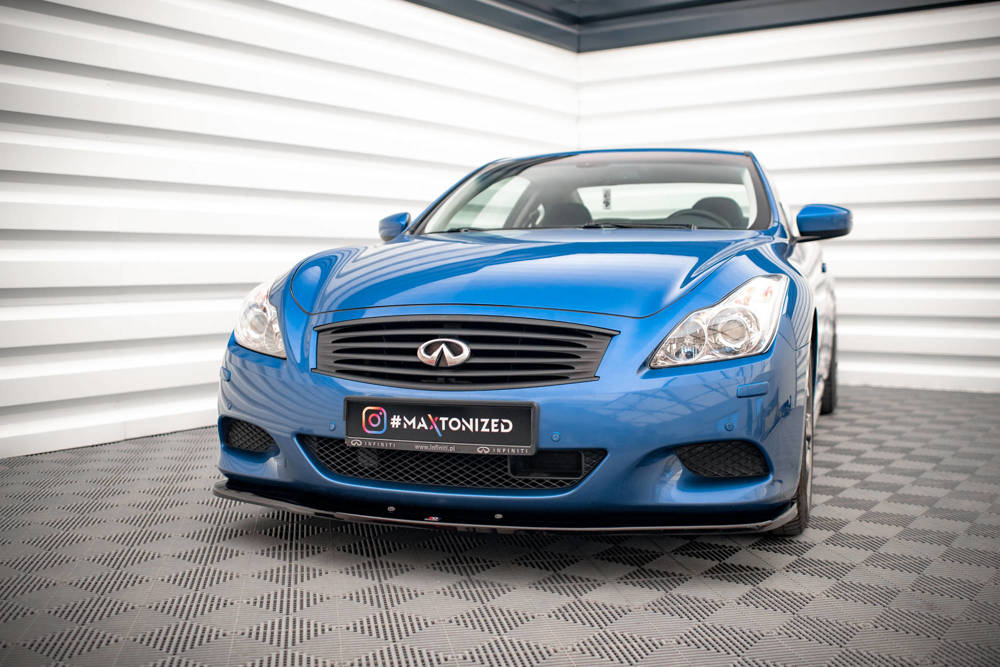 Voorspoiler Infiniti G37 Coupe Maxton Glans Zwart