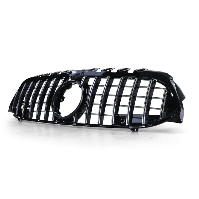 Grill Mercedes A klasse W177 / V177 GT-Look Glans Zwart chroom Camera