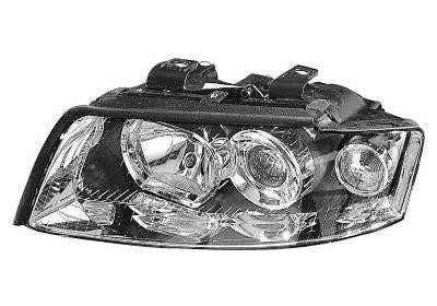 koplamp, Valeo, H7+H7, elektr verstelb, rechts Audi A4, 2000-200