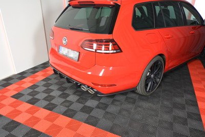 Zijdiffusers VW Golf 7.5 R Facelift Glans Zwart