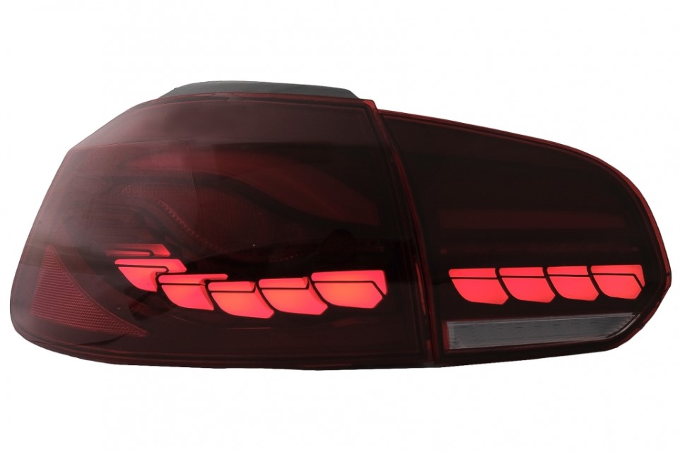 Taillights led VW Golf VI 10/08- R-look red/Smoke