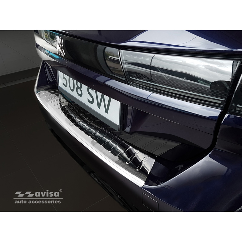 RVS Achterbumperprotector  Peugeot 508 II SW 2019- 'Ribs'