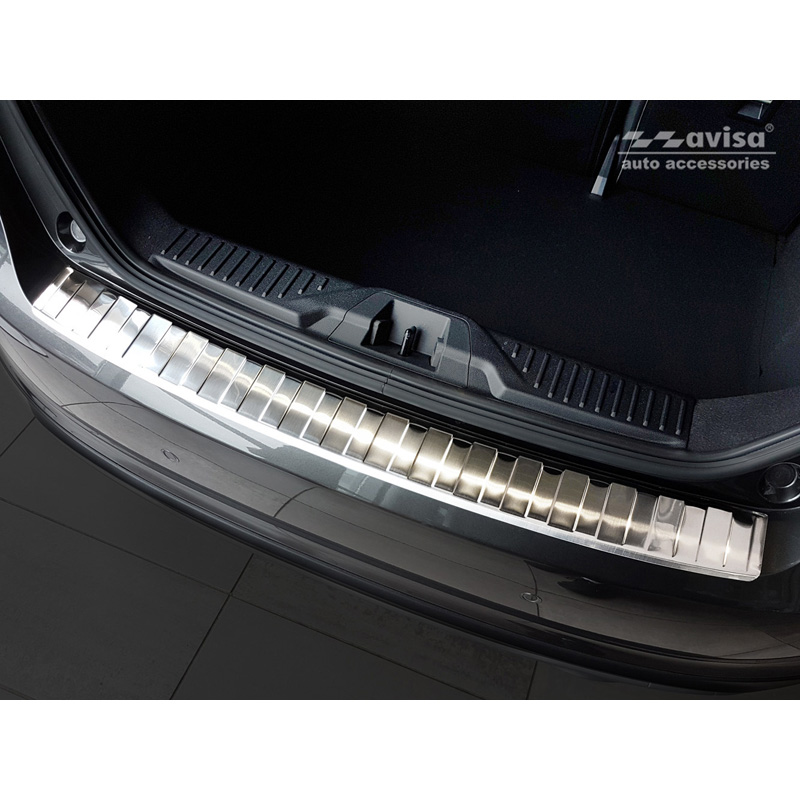 RVS Achterbumperprotector  Ford Fiësta MK8 2017- & Ford Focus III Facelift 2014-2018 'Ribs'