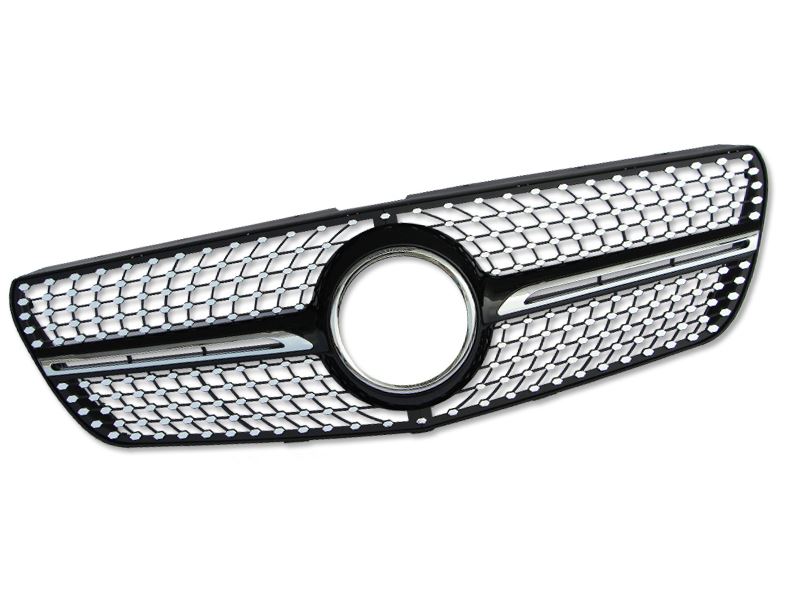 Grill Mercedes V-Class W447 Vito (2014-2018) Diamond Zwart/Chroom