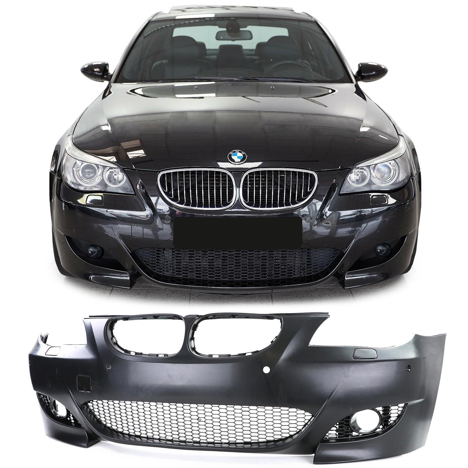 Voorbumper BMW 5-serie E60 LCI 07- M-look ABS kunststof