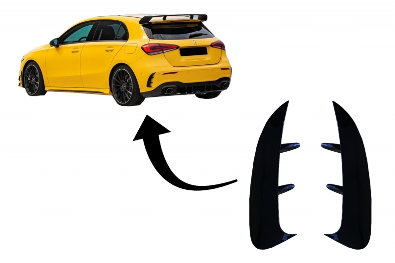 Mercedes A-Klasse W177 A35 AMG Canards Achterzijde 2018-Up