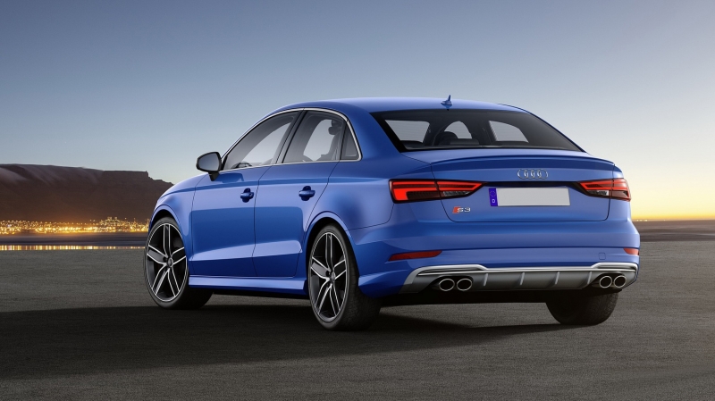 Audi A3 8V Sedan Facelift (2012-up) Achterbumper Diffuser + Tips