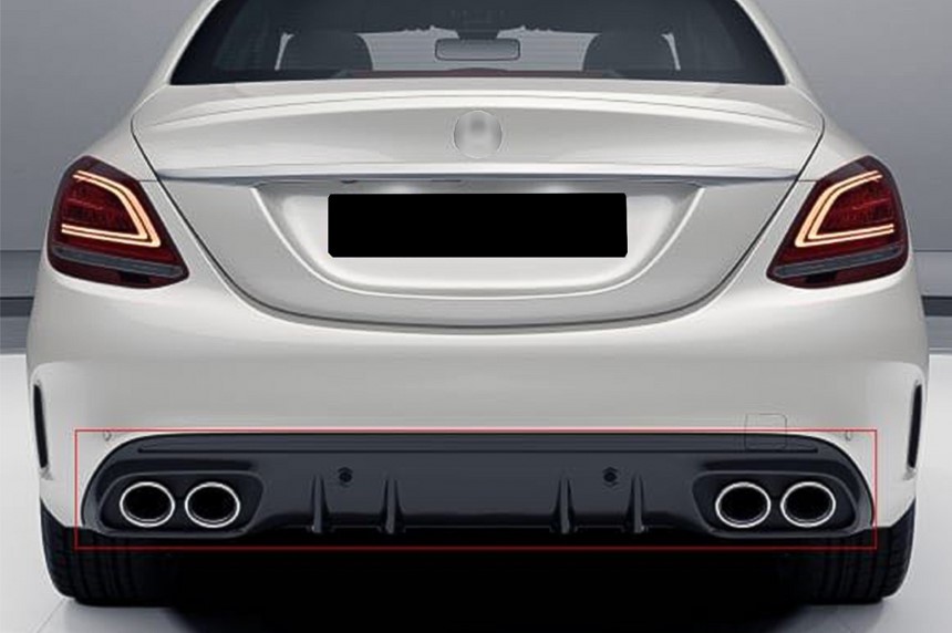Achterlip Mercedes W209