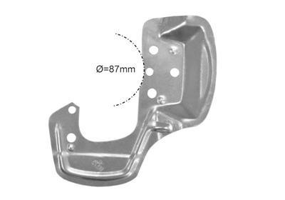 stofschild, 87mm, rechts Opel Corsa B, 1993-2000