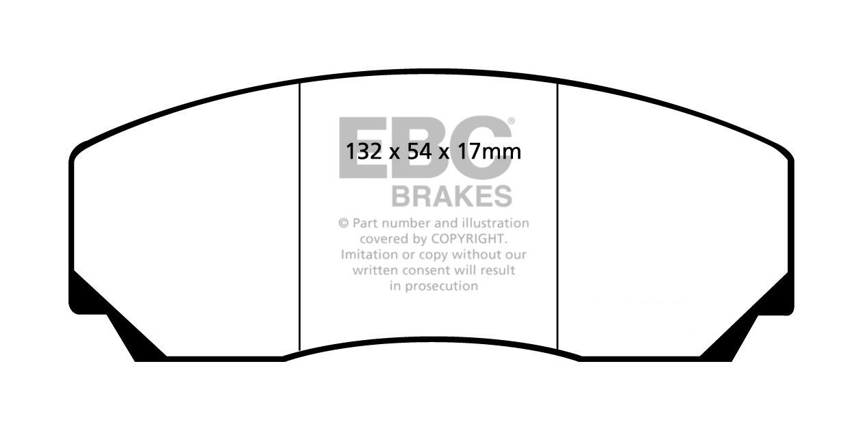 EBC Brakes FORD Fiesta 1.4 2008-.. Remblokken voorzijde greenstu