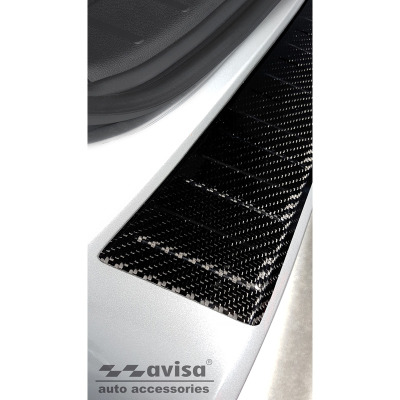 Echt 3D Carbon Achterbumperprotector  Mitsubishi ASX Facelift 2019- 'Ribs'