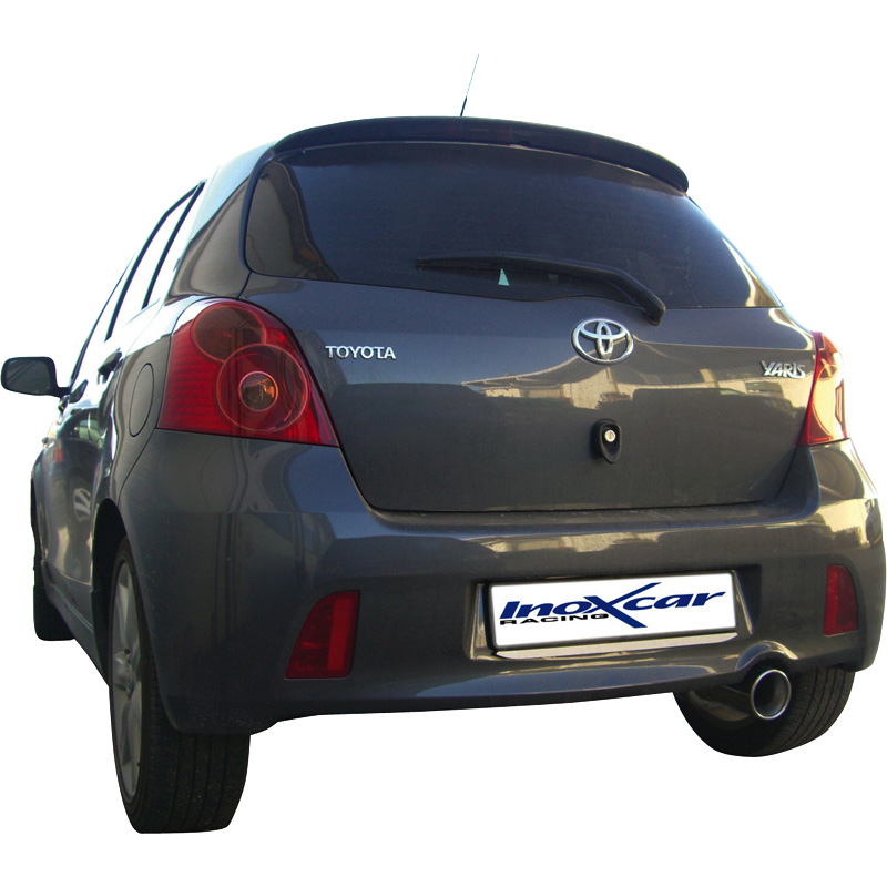 100% RVS Sportuitlaat  Toyota Yaris II 1.8TS (133pk) 2006- 102mm
