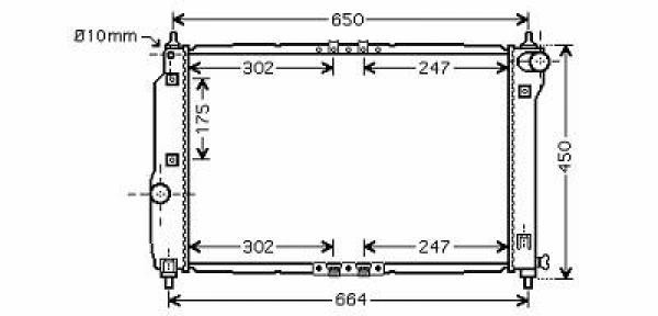 Radiator Chevrolet Kalos 02-04 600x415 1.4I/1.6I-16V +/-AC