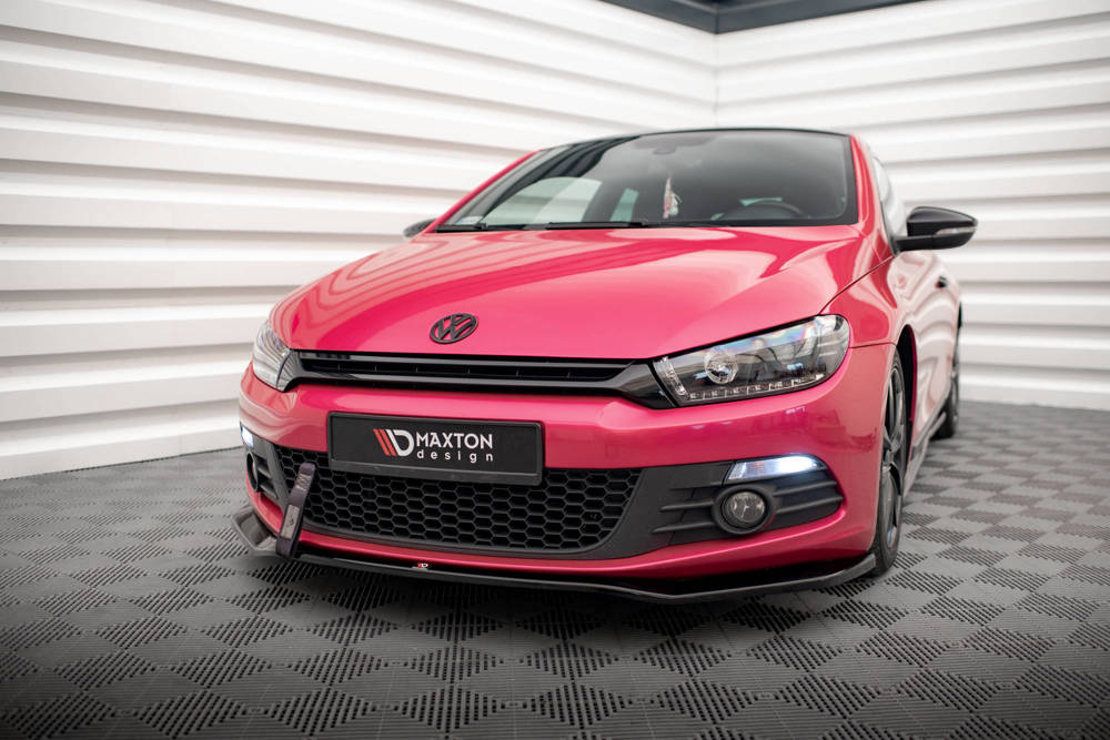 Voorspoiler V.2 Volkswagen Scirocco Maxton Glans Zwart