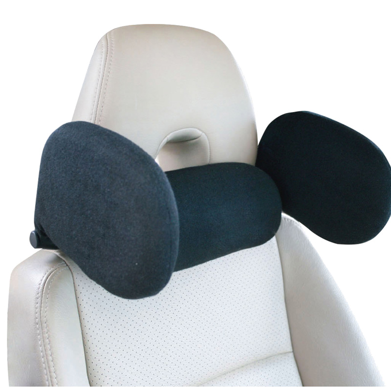 Comfortline Universele Instelbare Reis-Hoofdsteun - Zwart