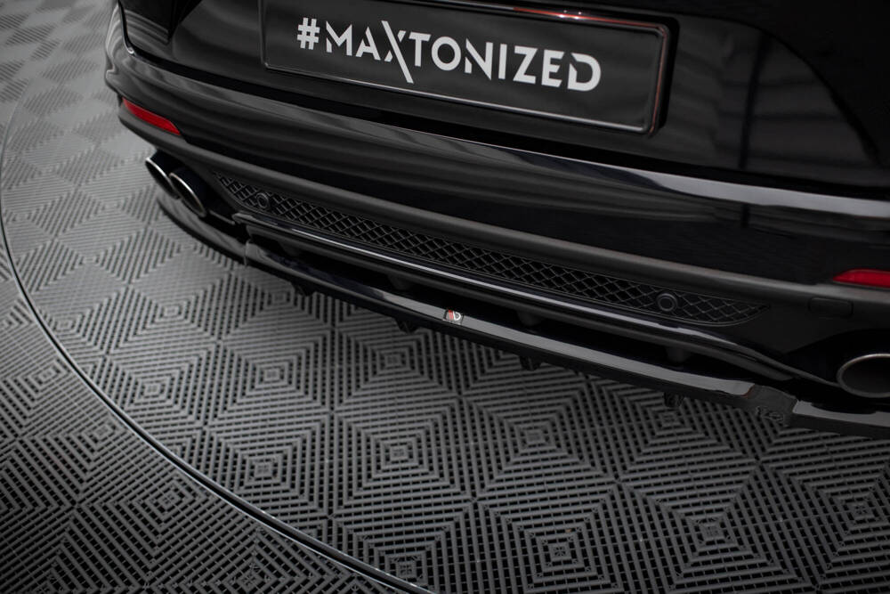 Diffuser Alfa Romeo Stelvio Quadrifoglio Maxton Glans Zwart
