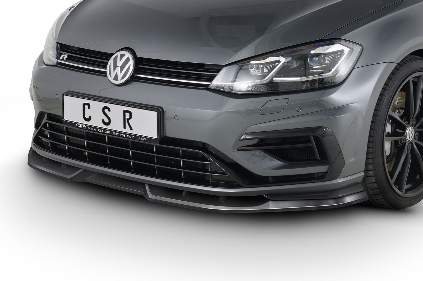 Voorspoiler VW Golf 7 R Glans Zwart – 2017–