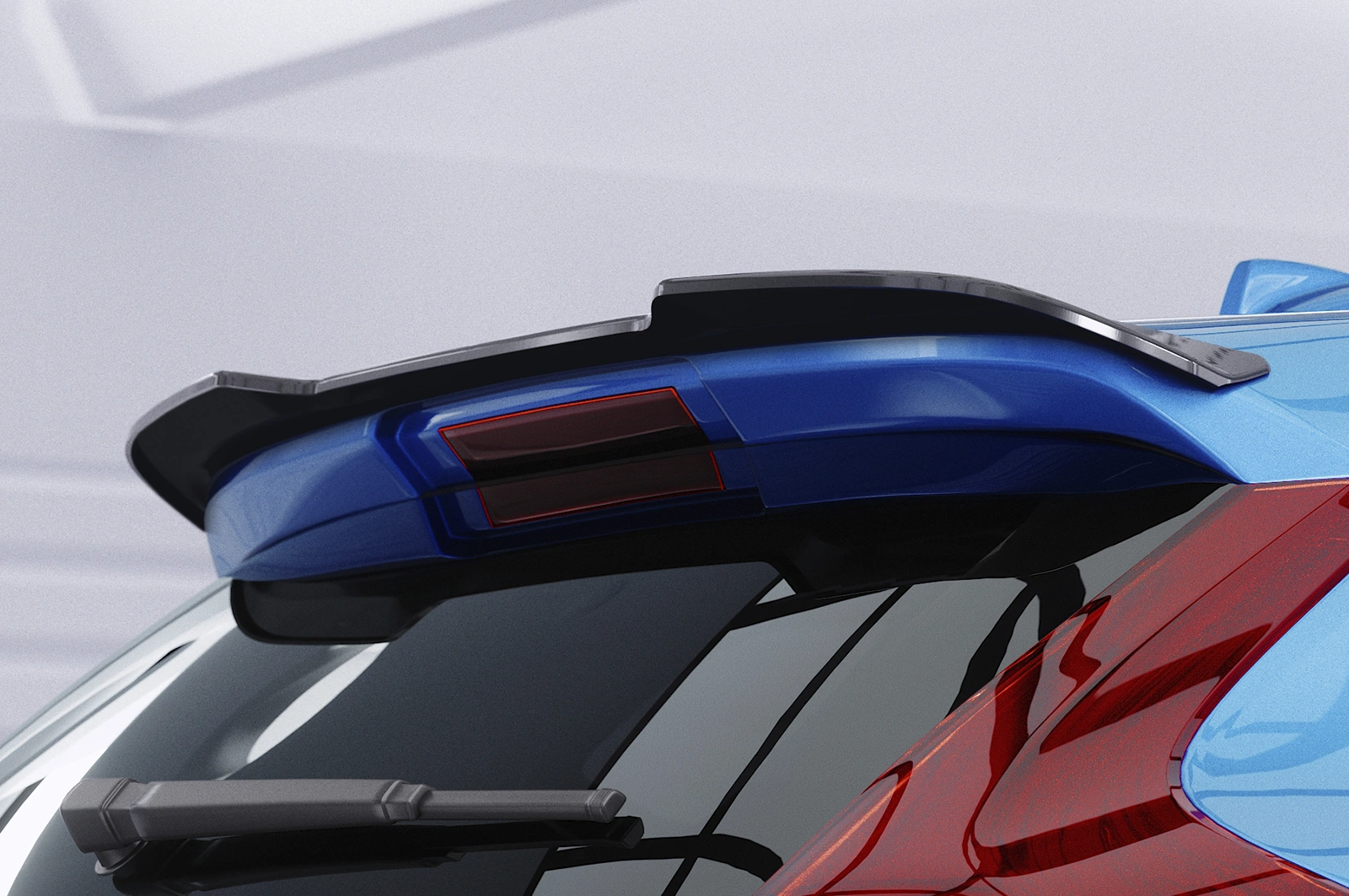 Achterspoiler Volvo V40 R-Design glans zwart CSR