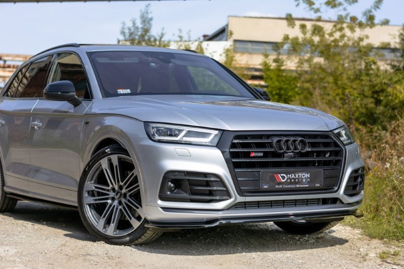 Voorspoiler Audi SQ5/Q5 S-Line MK11 Glanzend Zwart
