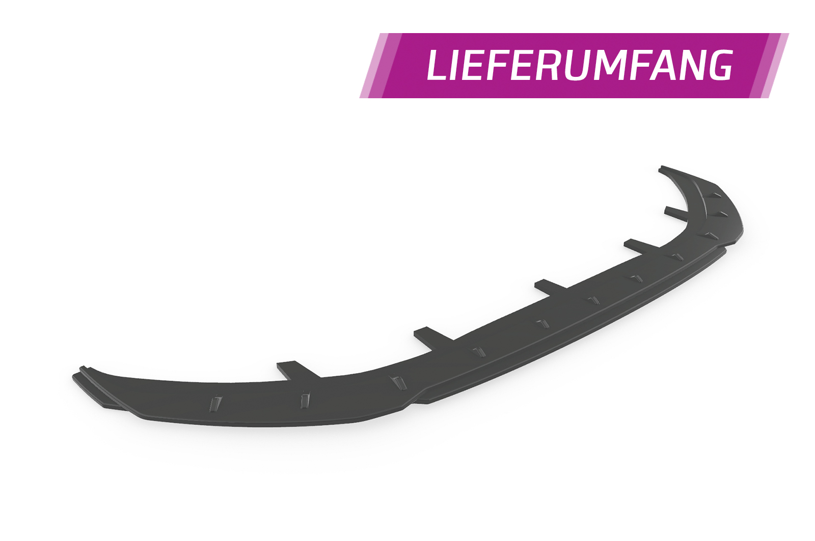 Voorspoiler Mini Cooper JCW F55 F56 F57 CSR Glans Zwart