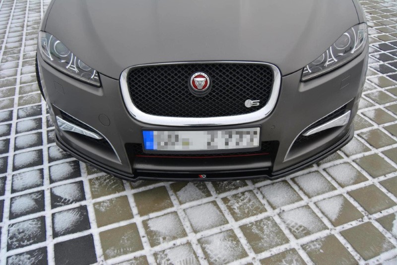 Voorspoiler Jaguar XF (X250) MK1 Sportbrake S-pack Glanzend Zwart
