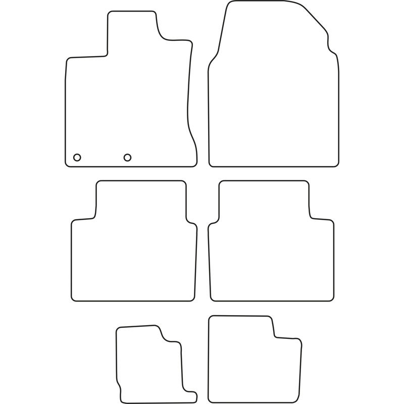 Automatten Velours  Nissan Qashqai+2 2008-