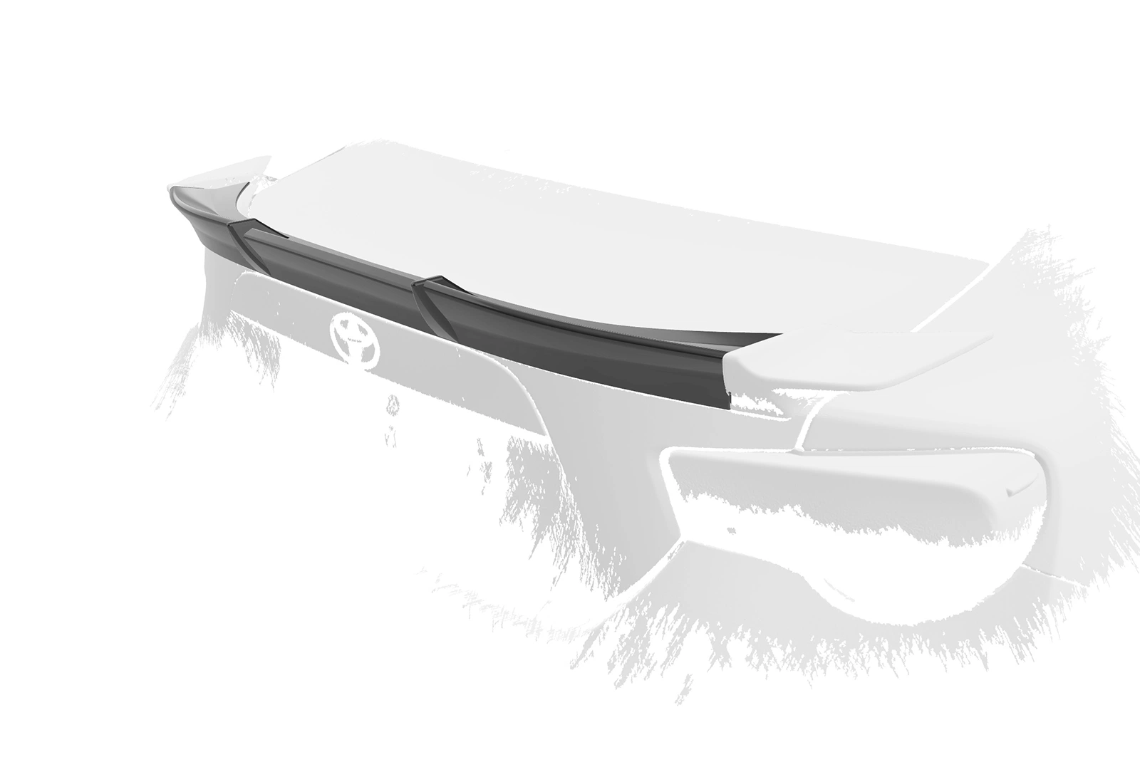 Achterspoiler Toyota GT86 glans zwart
