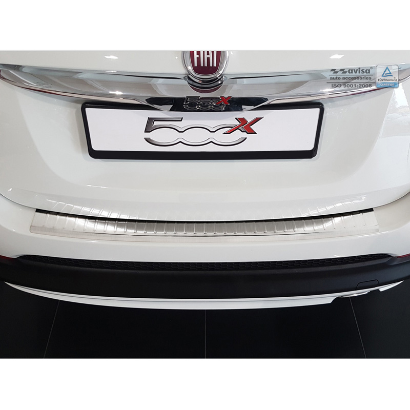RVS Achterbumperprotector  Fiat 500X 2015-2018 'Ribs'